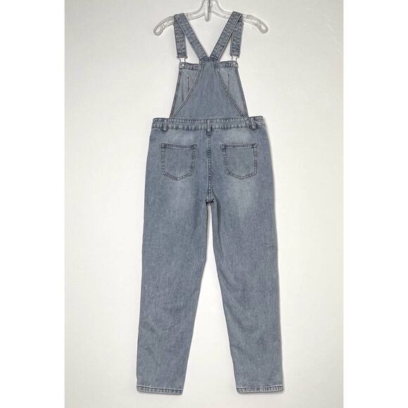 Dance and Marvel Distressed Bib Overalls Light Wash Womens Small - Picture 4 of 7